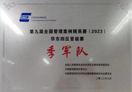 2023第九届全国管理案例精英赛华东区季军